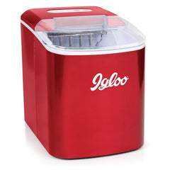 Igloo 26 lb. Capacity Countertop Ice Maker ICEB26RR, Retro Red - PAVITA STORE