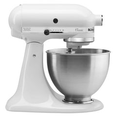 KitchenAid Classic Series 4.5 Quart Tilt-Head Stand Mixer, White (K45SSWH) - PAVITA STORE